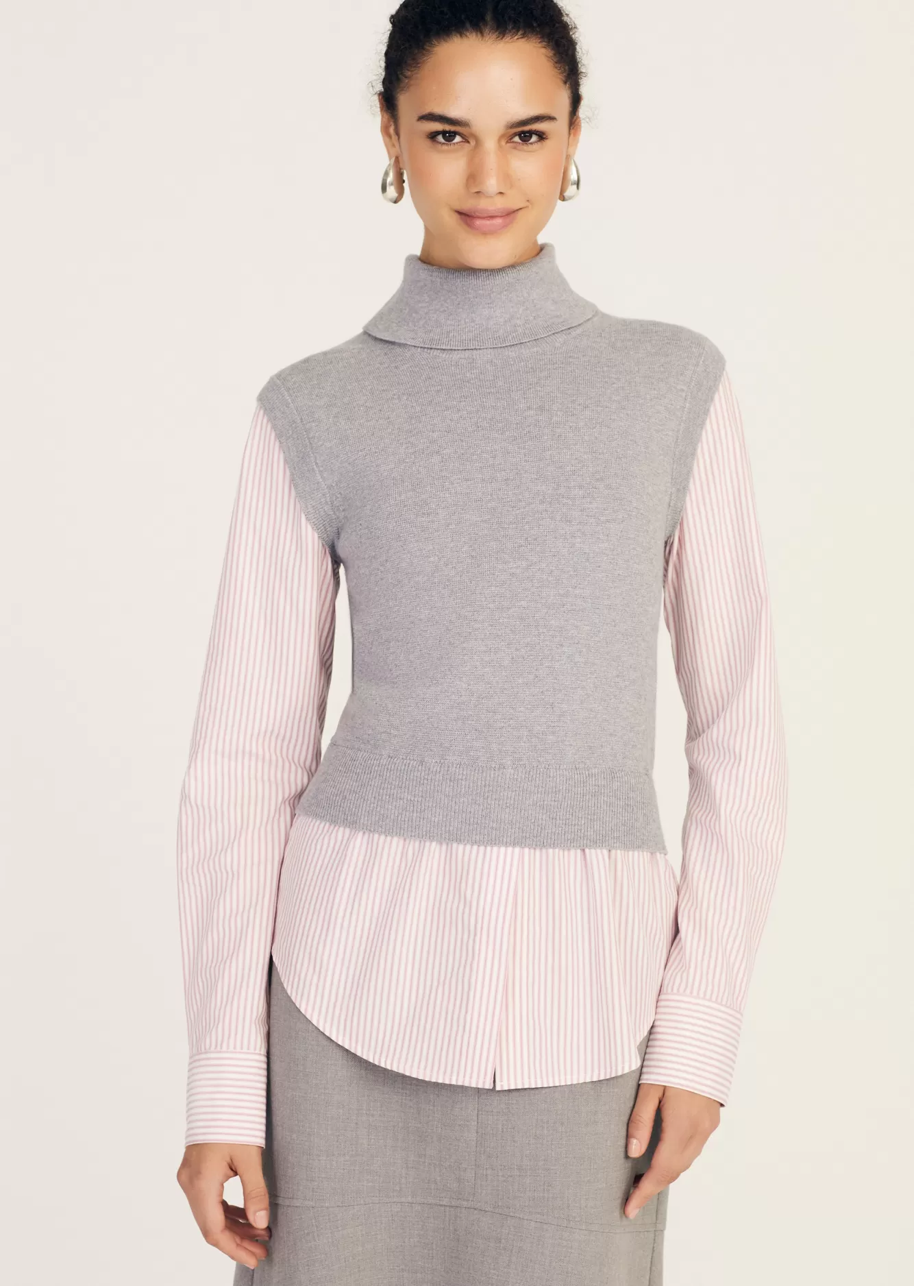 Derek Lam Aissa Mixed Media Top Online