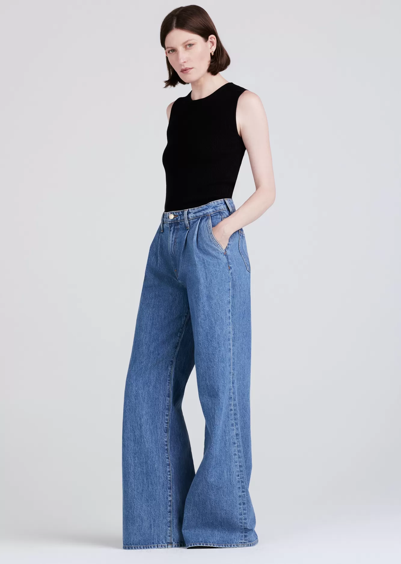 Derek Lam Ariana Muscle Ribbed Sweater Tank Discount
