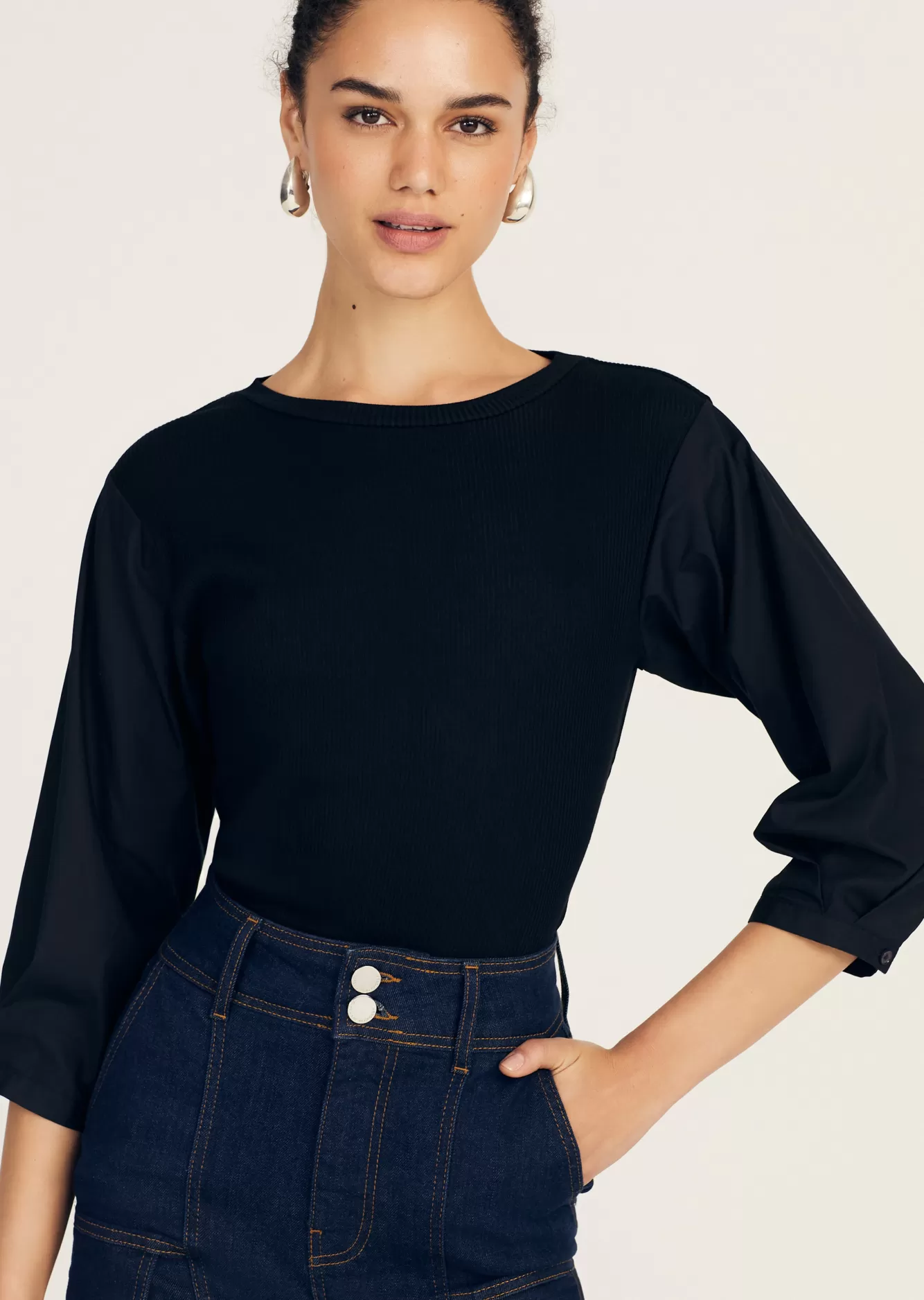 Derek Lam Arnaldo Mixed Media Tee Discount