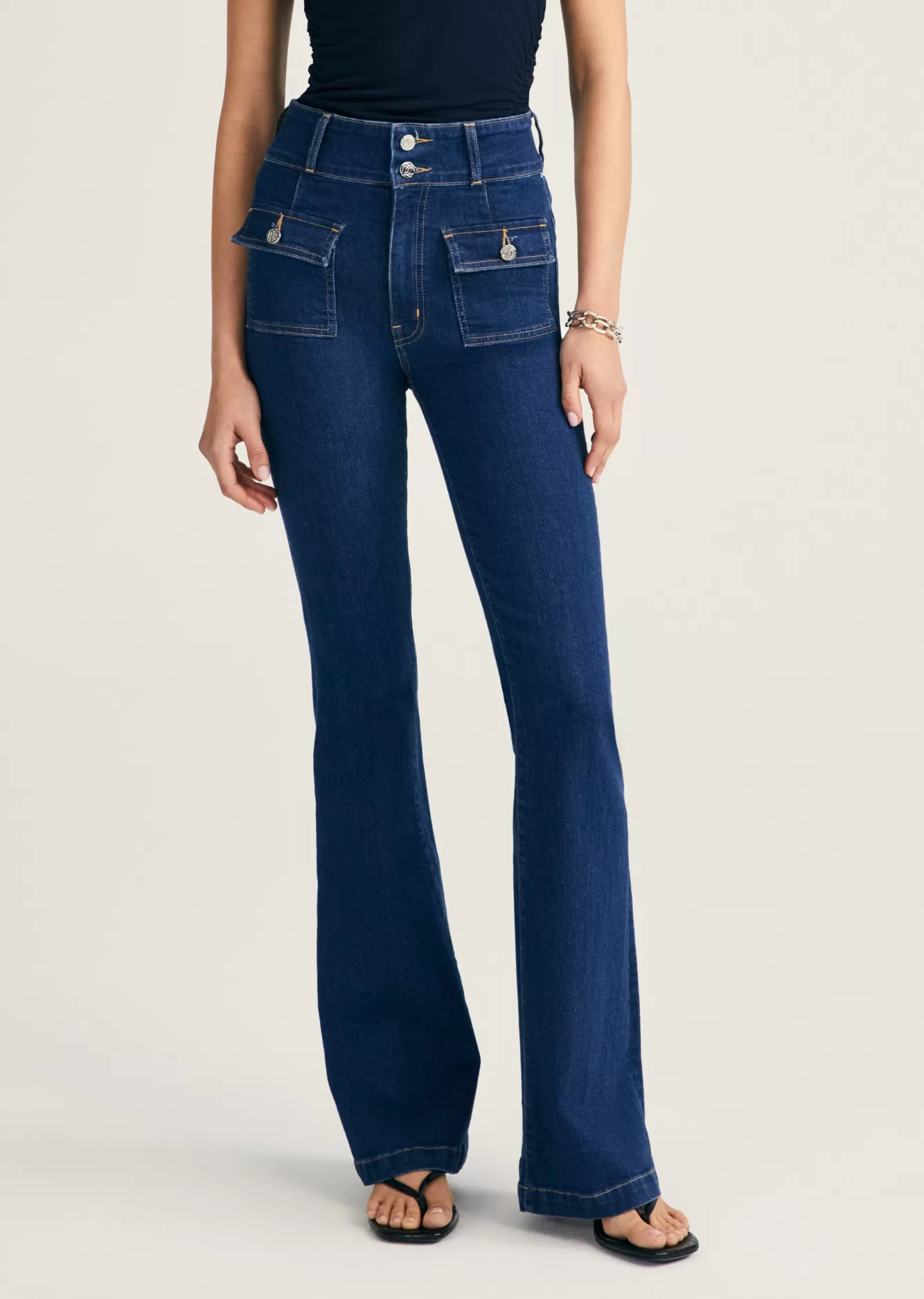 Derek Lam Barlow Pocket Front Flare Clinton Cheap