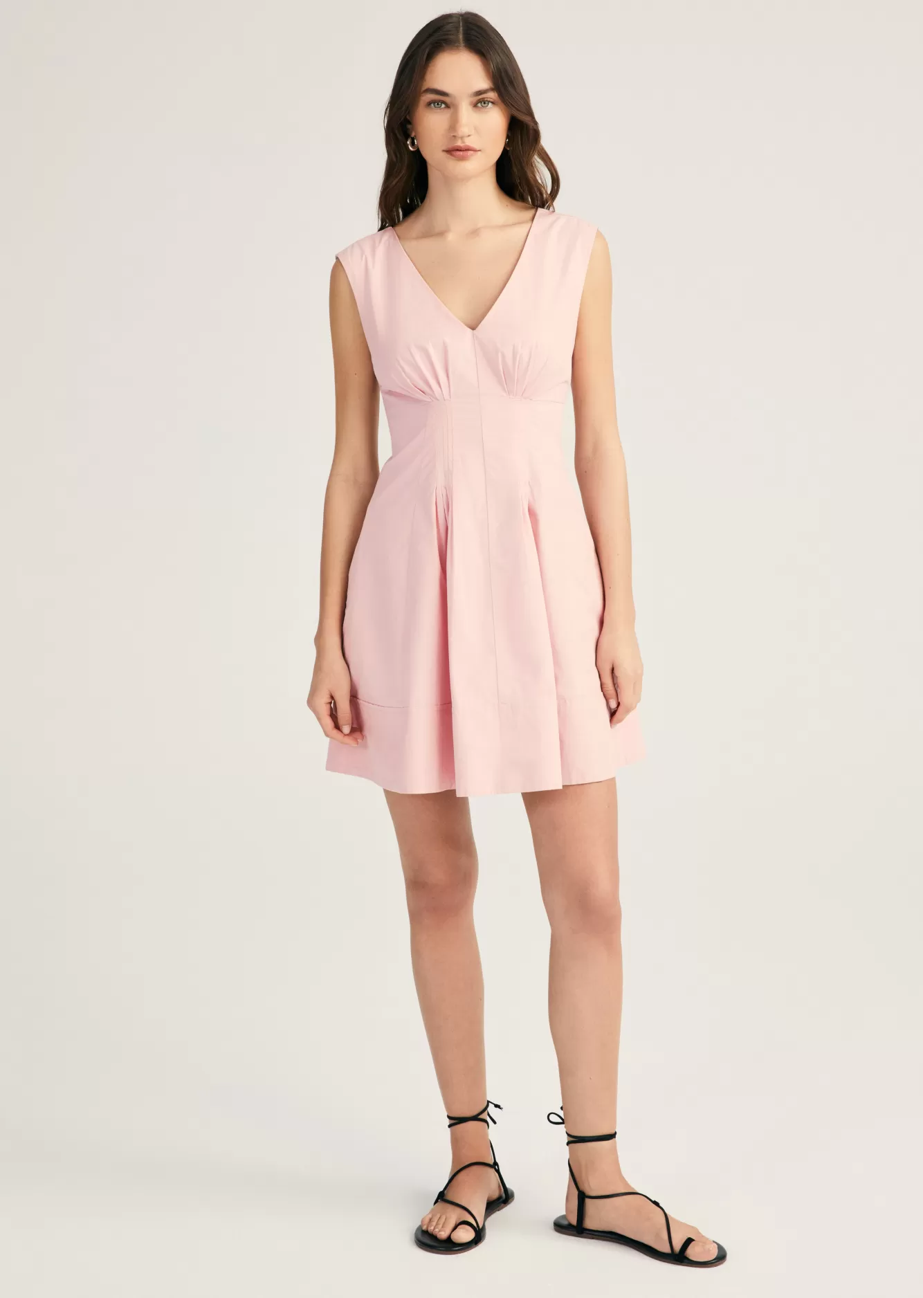 Derek Lam Concha Sleevless V-Neck Dress Hyacinth Best