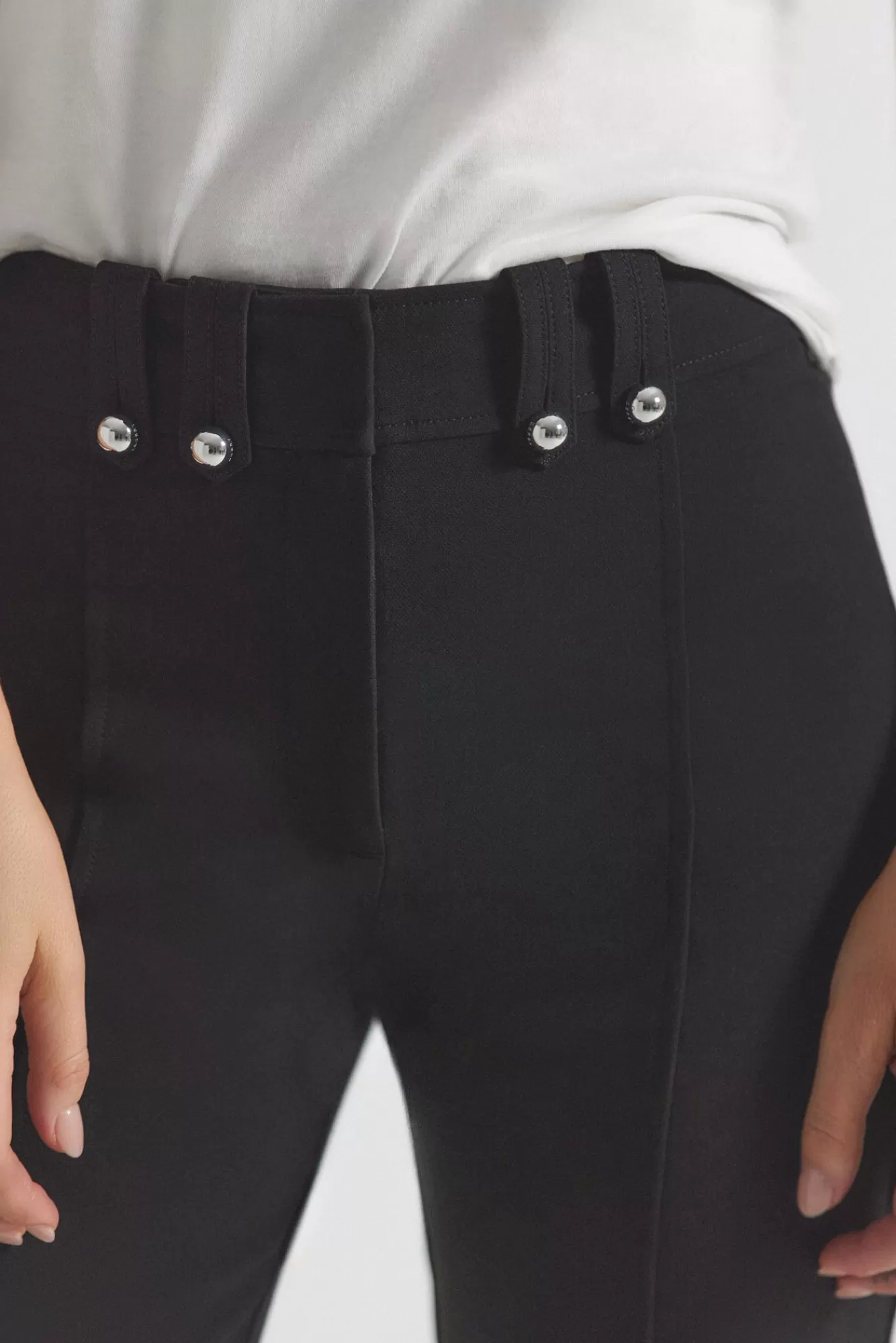 Derek Lam Dawson Crop Flare Trouser Black Hot