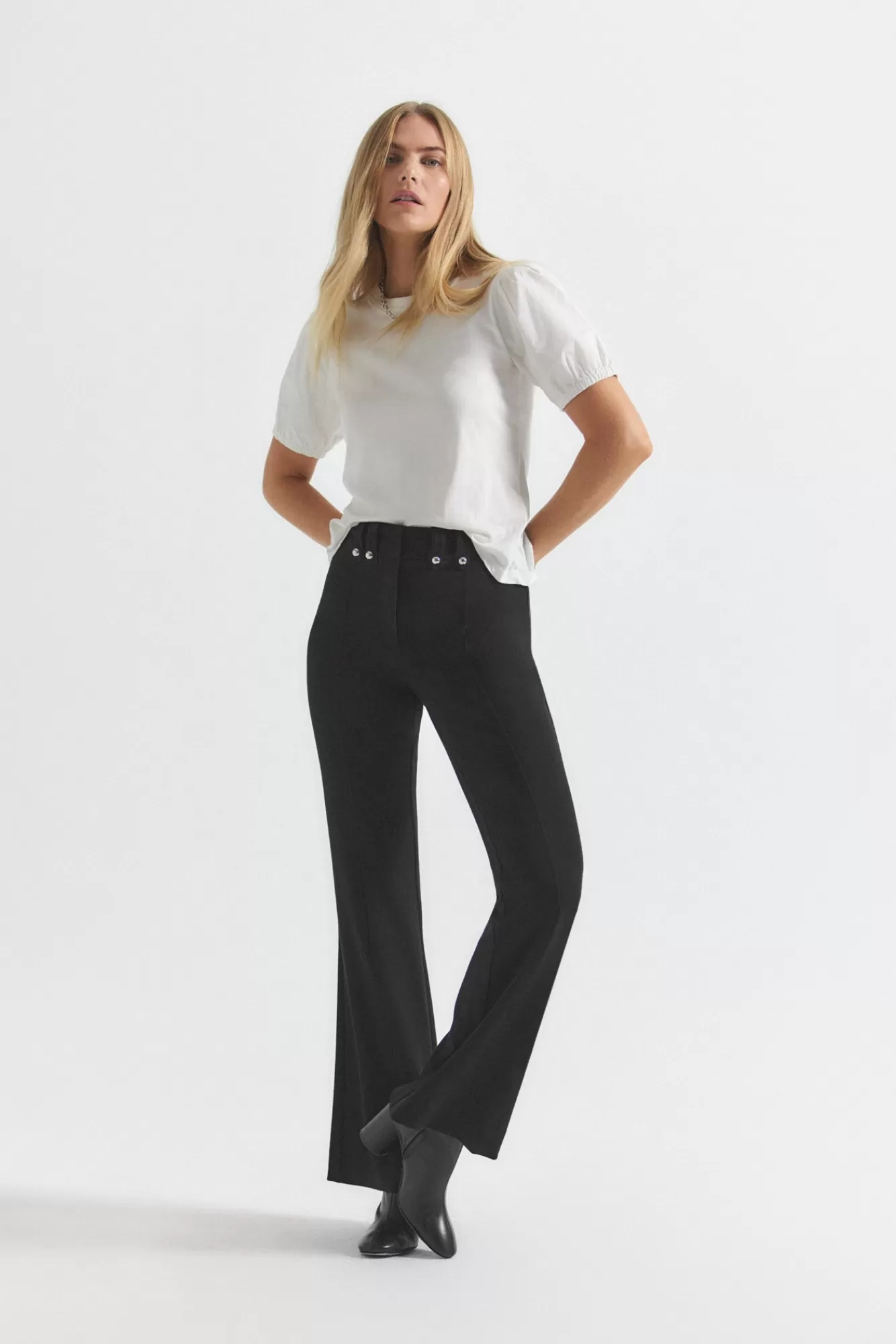 Derek Lam Dawson Flare Trouser Black Outlet