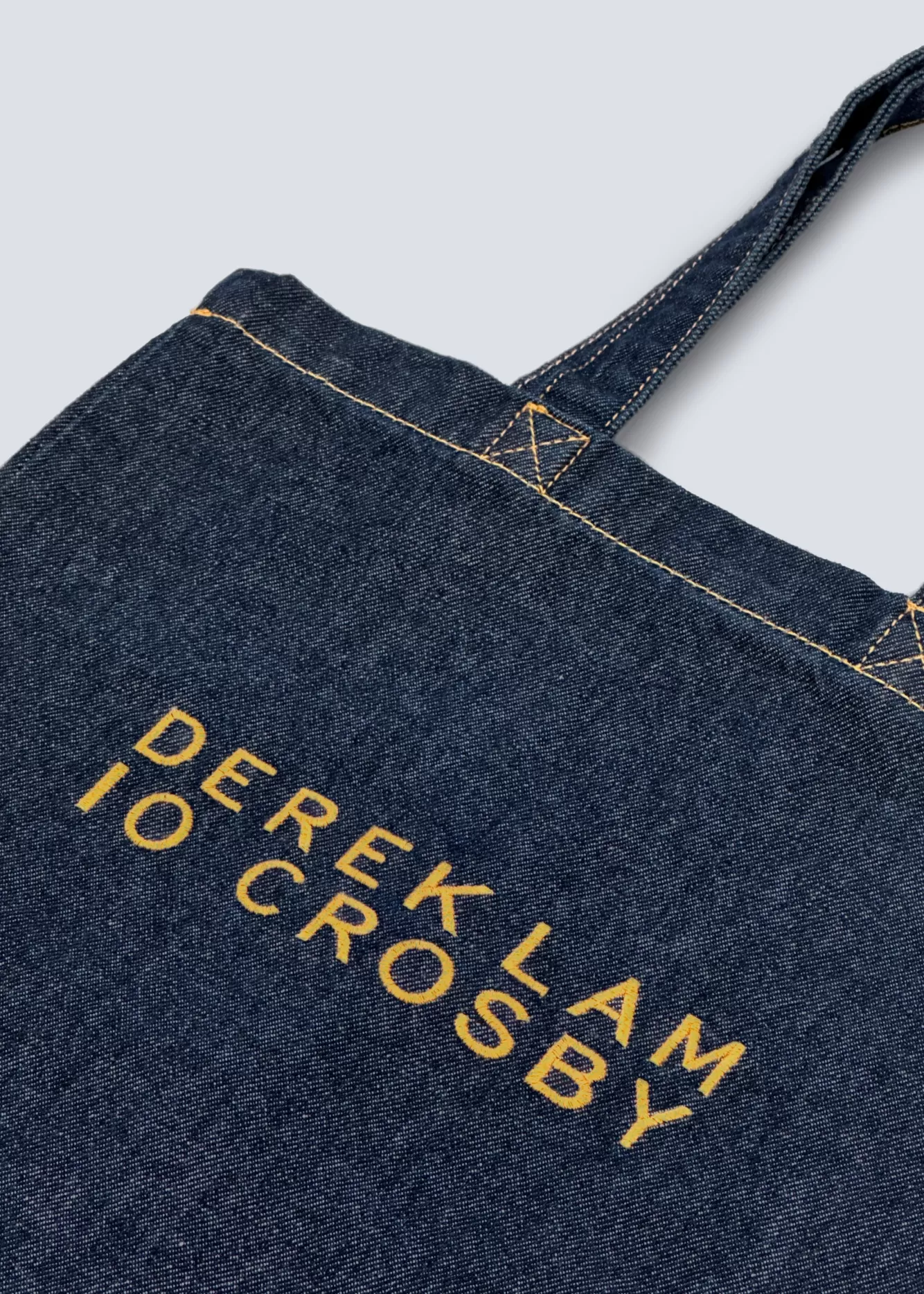 Derek Lam Denim Tote Navy-Blue Sale