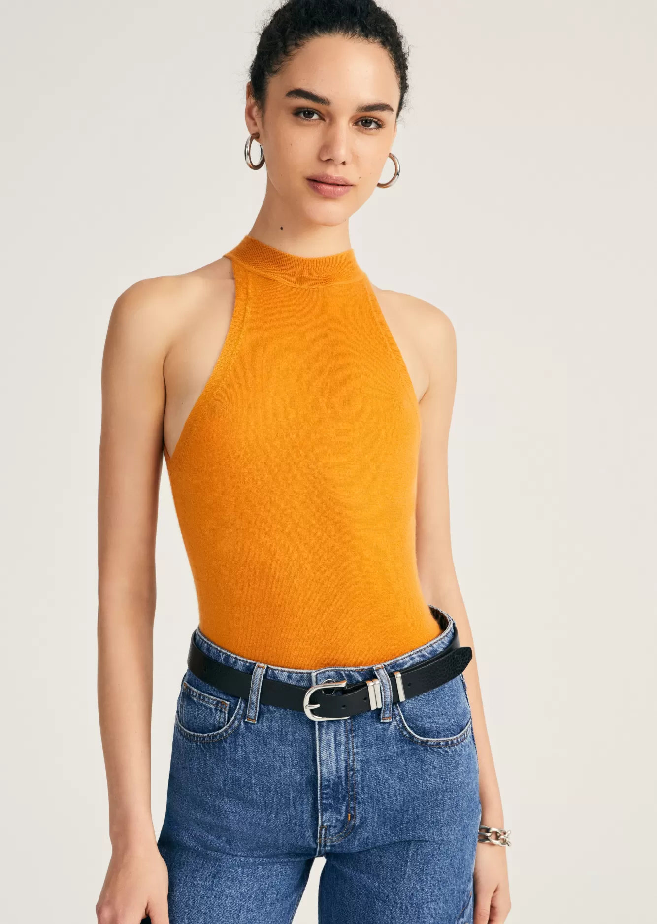Derek Lam Joanne Sleeveless Sweater Caramel Cheap