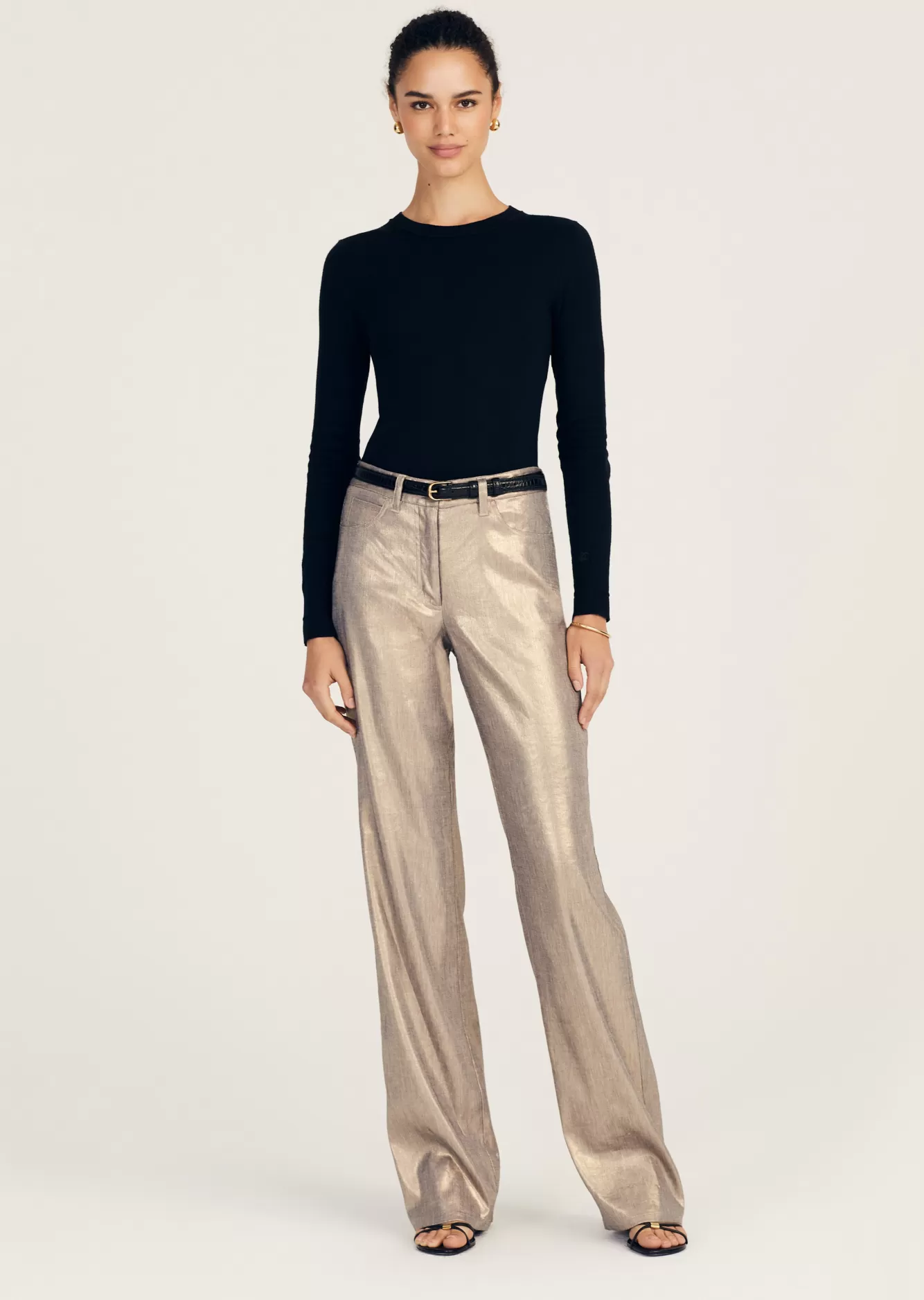 Derek Lam Larissa 5 Pocket Trouser Oro Online