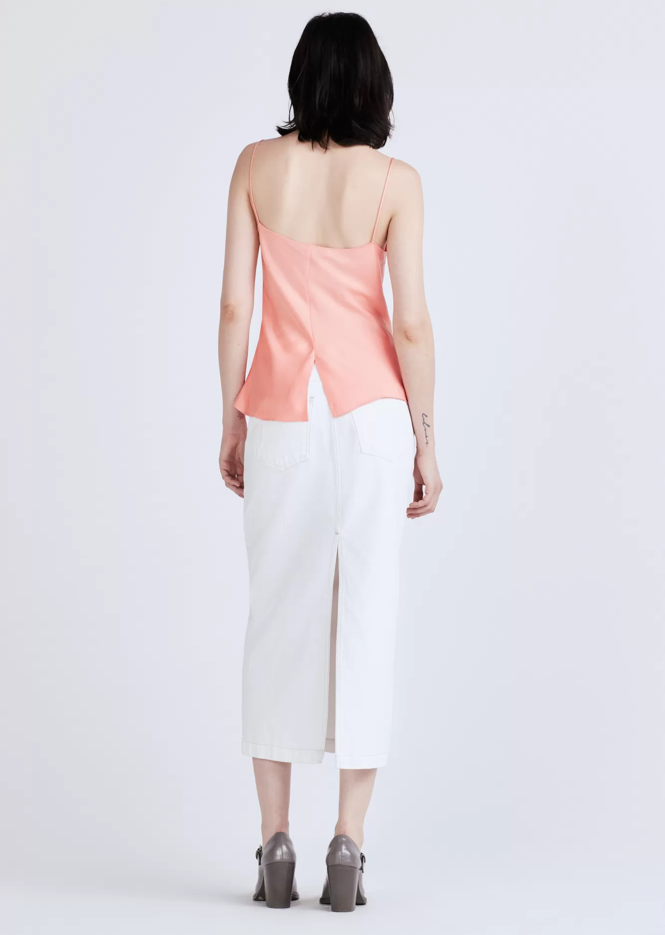 Derek Lam Logan Midi Skirt White Online