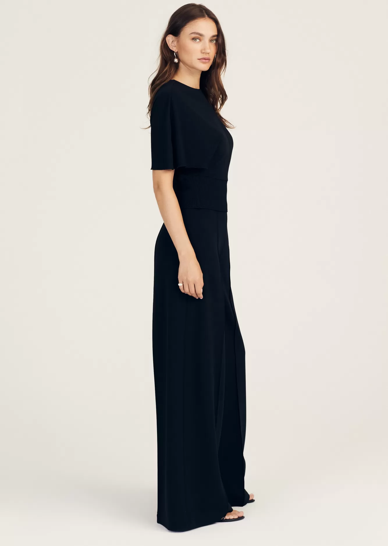 Derek Lam Marva Short Sleeve Knit Top Black Cheap