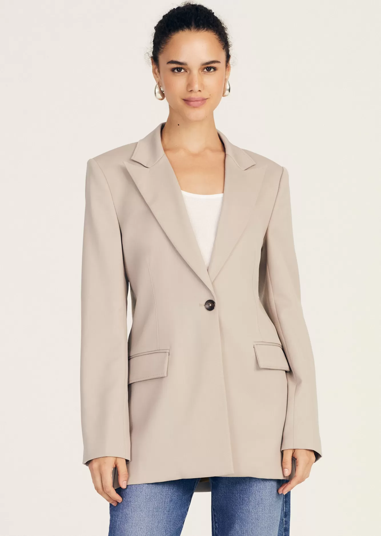 Derek Lam Nico Single Breasted Jacket French Grey Online