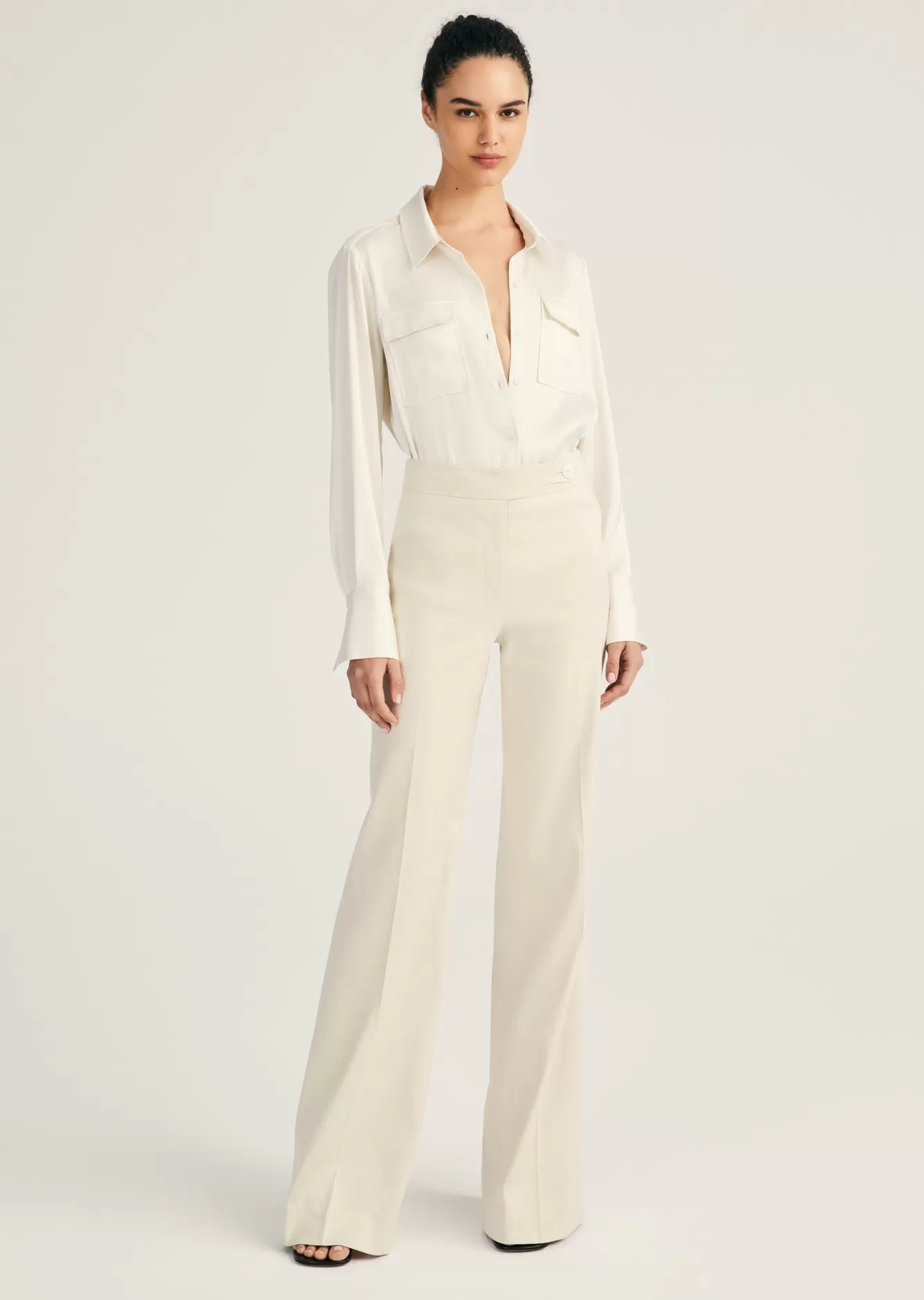Derek Lam Owen Flare Leg Trouser Almond Best Sale