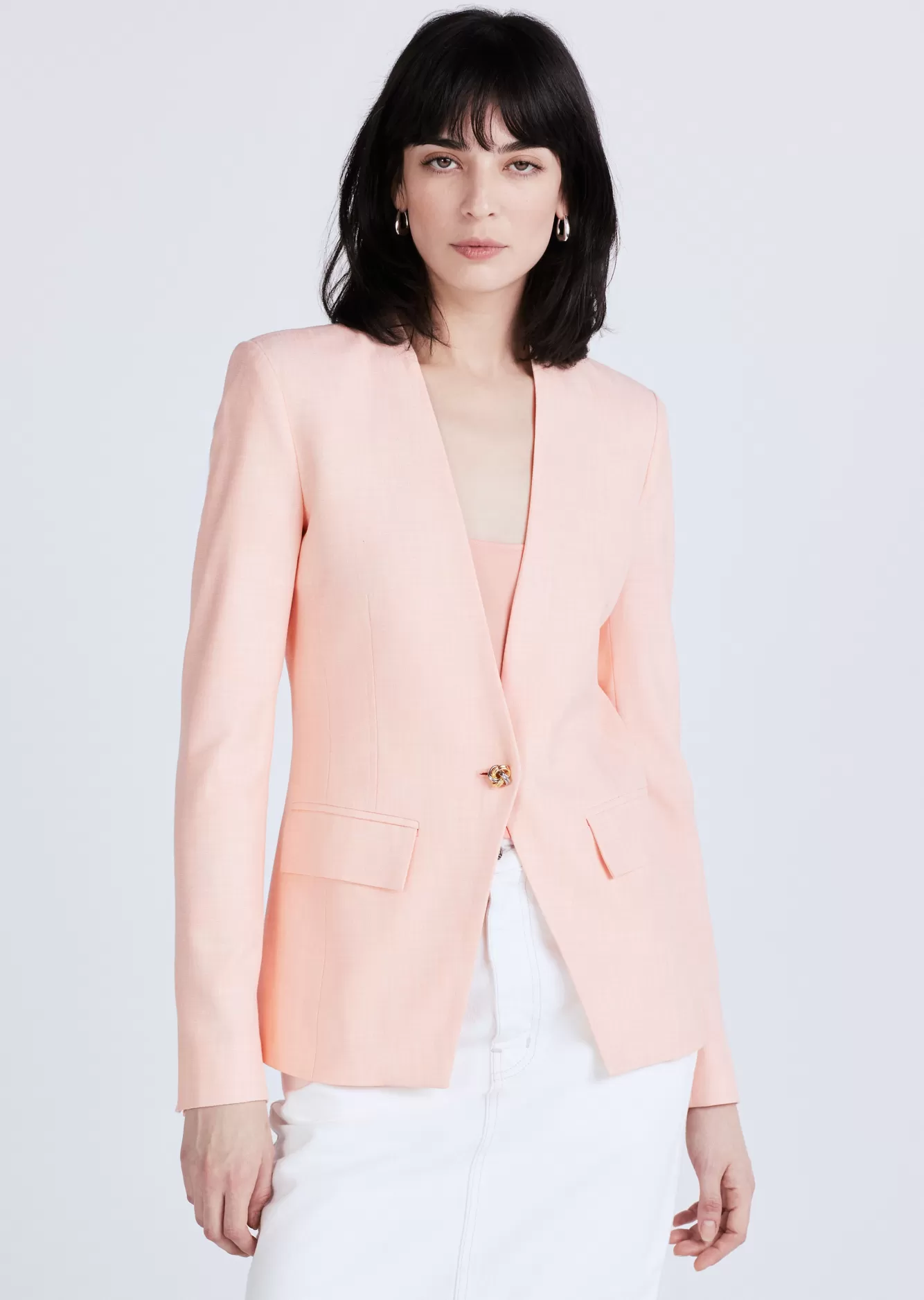 Derek Lam Perez Single Breasted Jacket Sherbert Sale