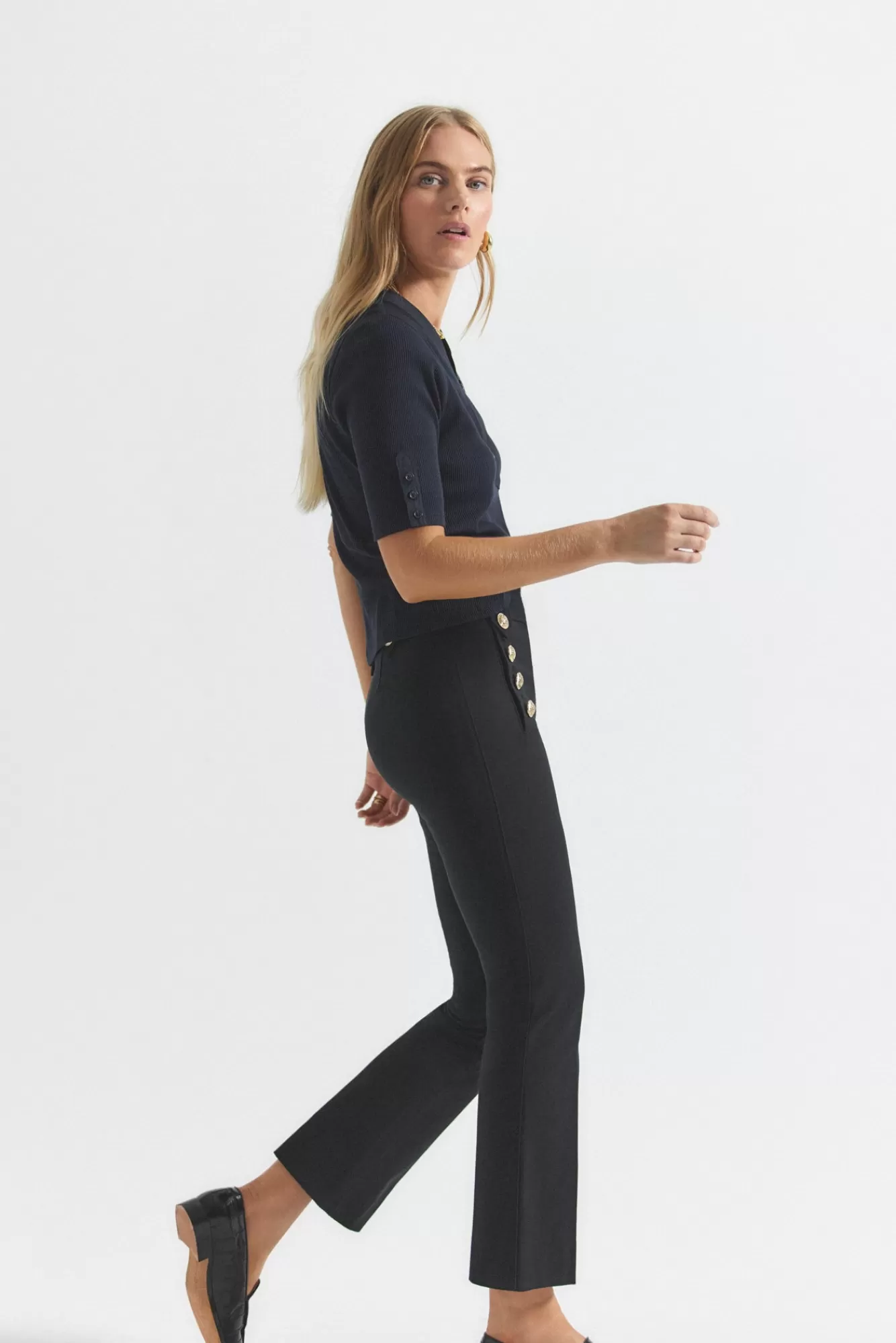 Derek Lam Robertson Crop Flare Trousers Cheap