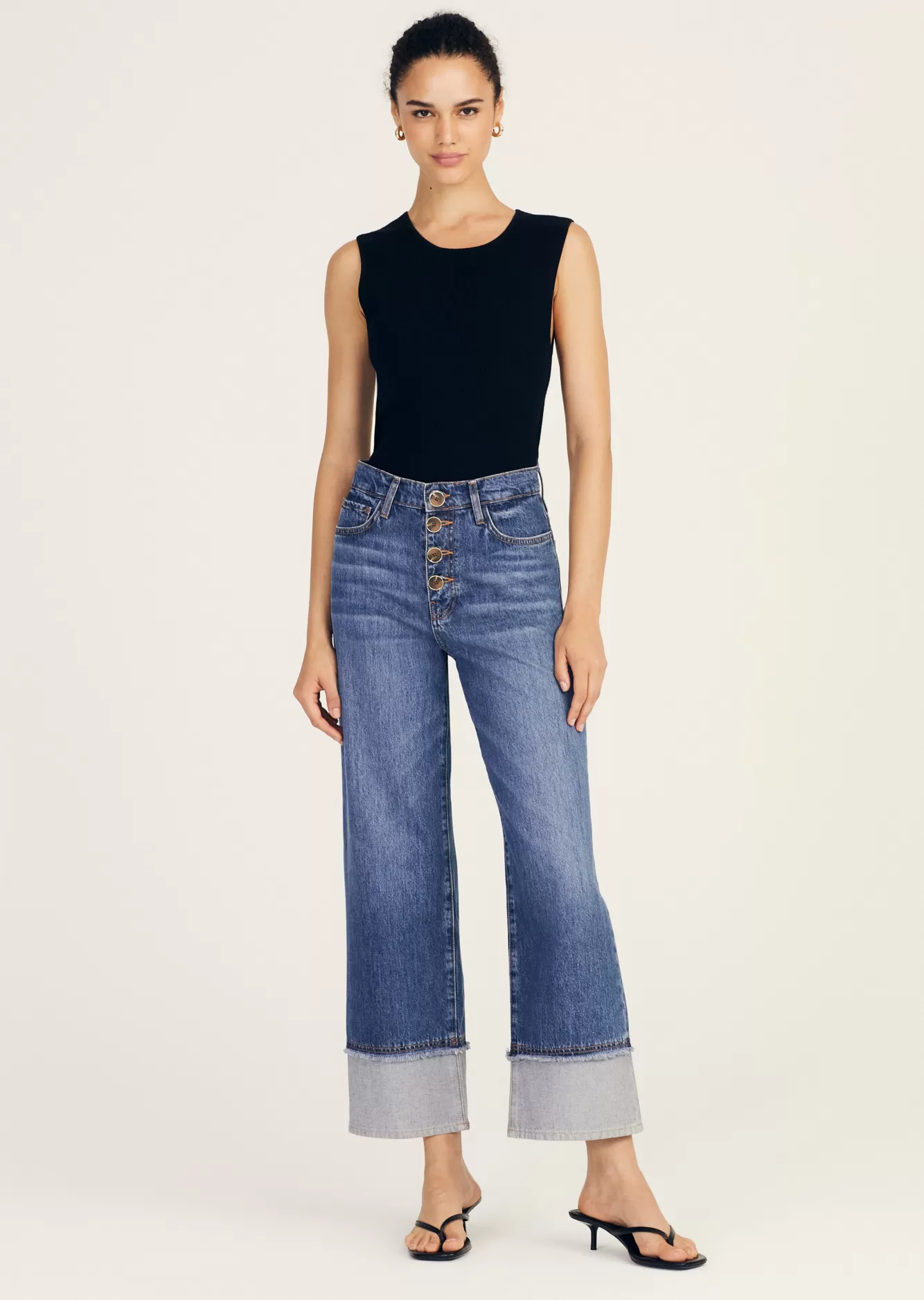 Derek Lam Simona Cuffed Straight Leg Soho Flash Sale