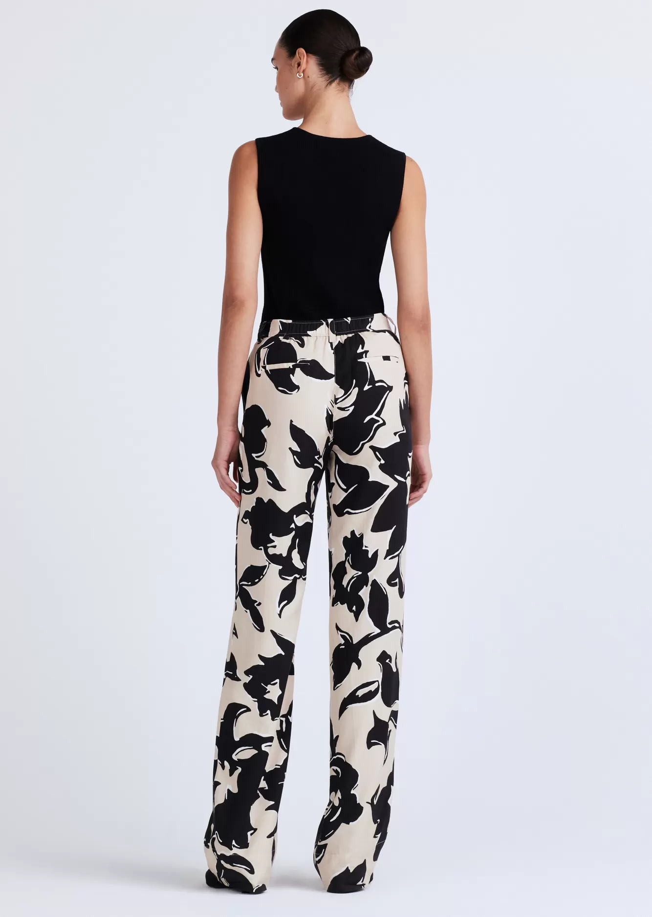 Derek Lam Vana Straight Leg Trousers Safari Multi Store