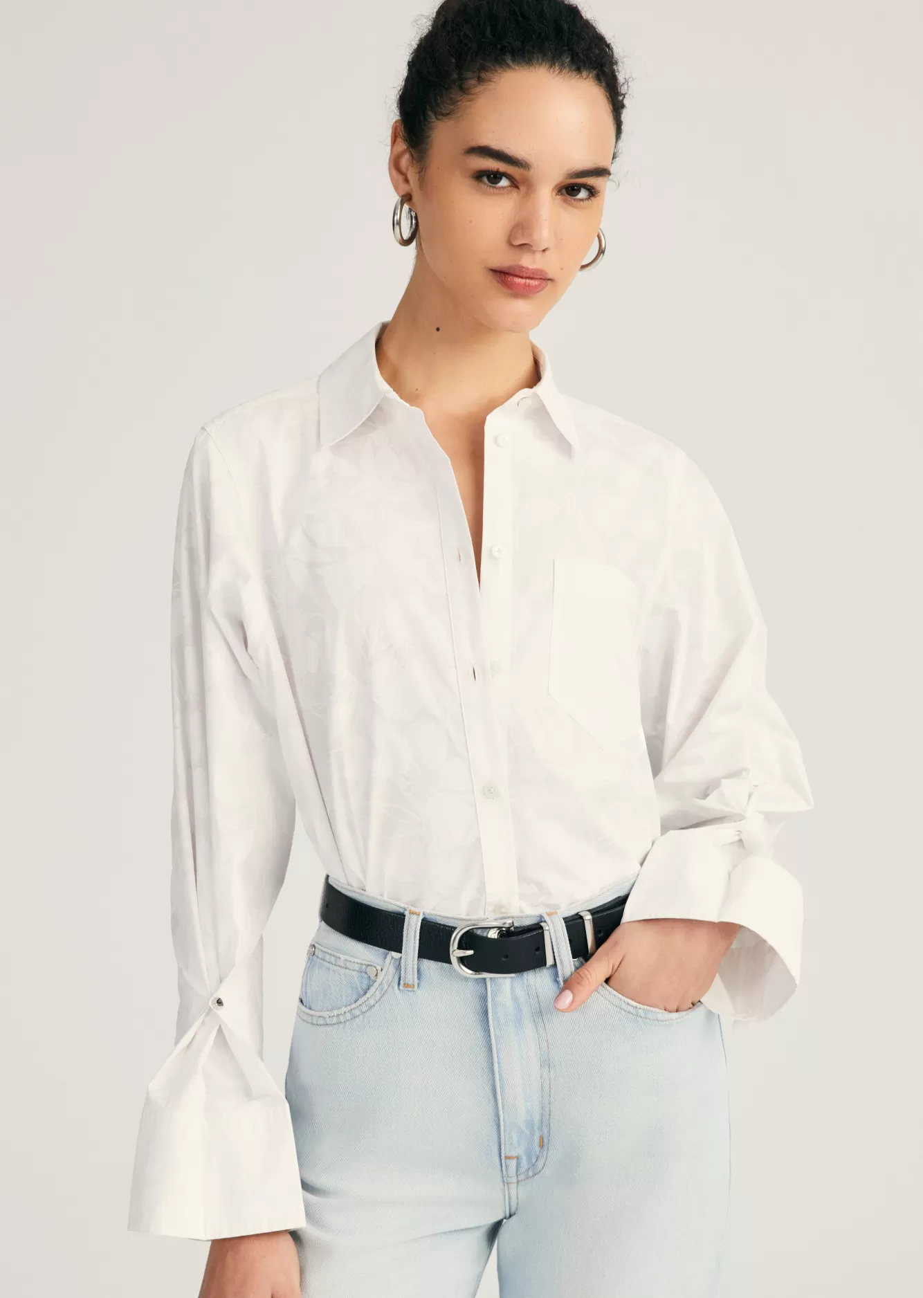 Derek Lam Wesley Shirt White-White Fashion