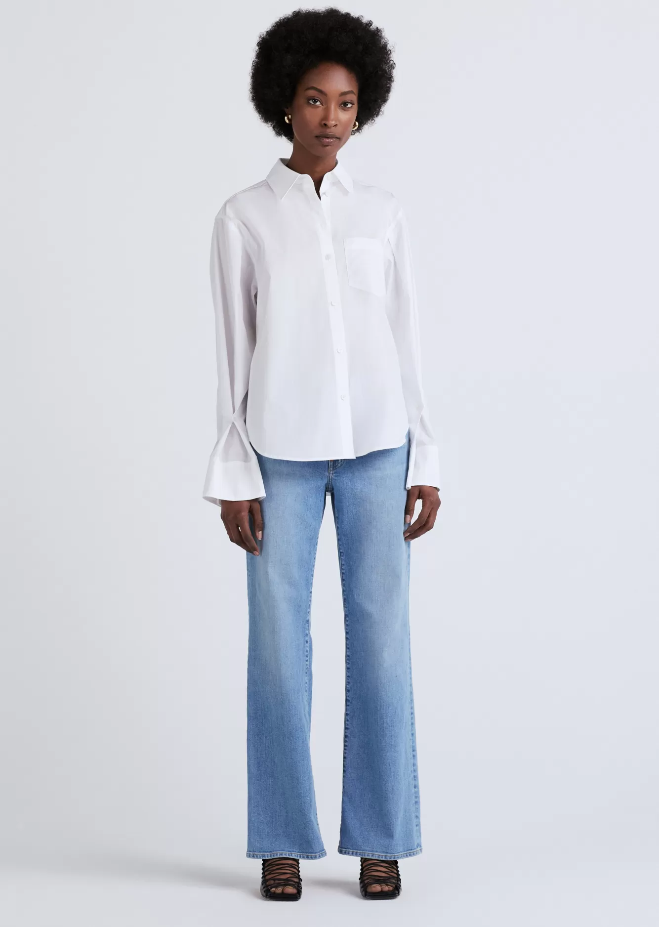 Derek Lam Wesley Shirt Optic White Outlet